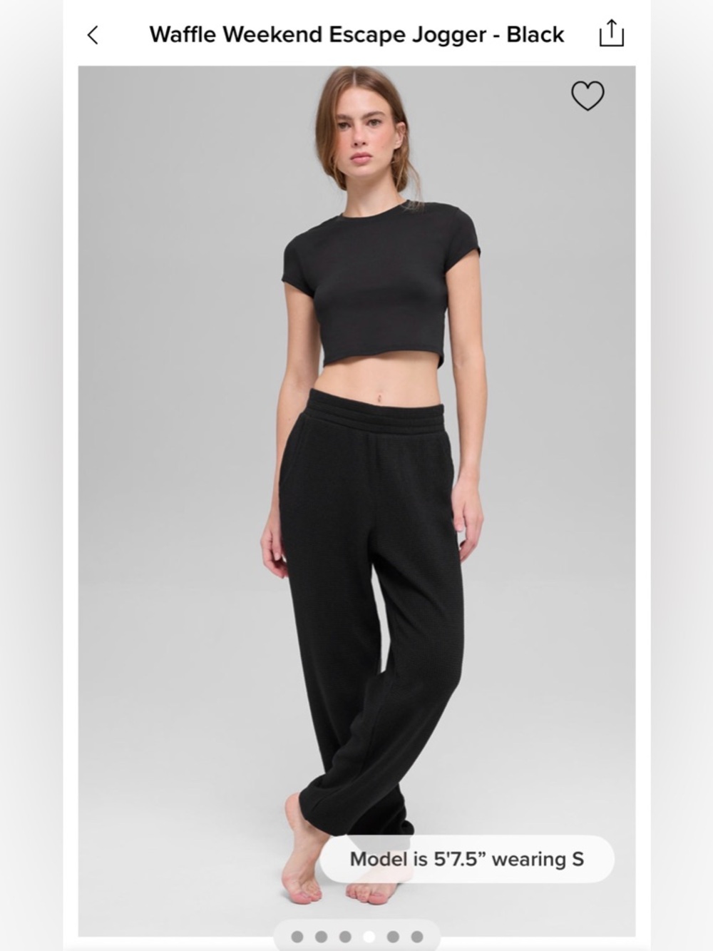 ALO waffle weekend escape joggers